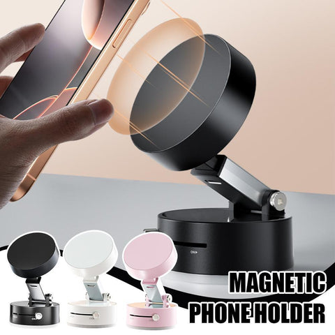 Support de téléphone de voiture magnétique pliable à ventouse avec navigation mains libres pour smartphone.