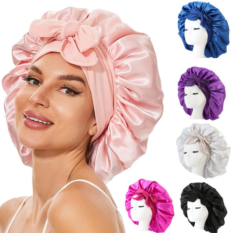 Nouveau Model de Bonnet Satin Cheveux Nuit / New Silk Bonnet For Sleeping Women